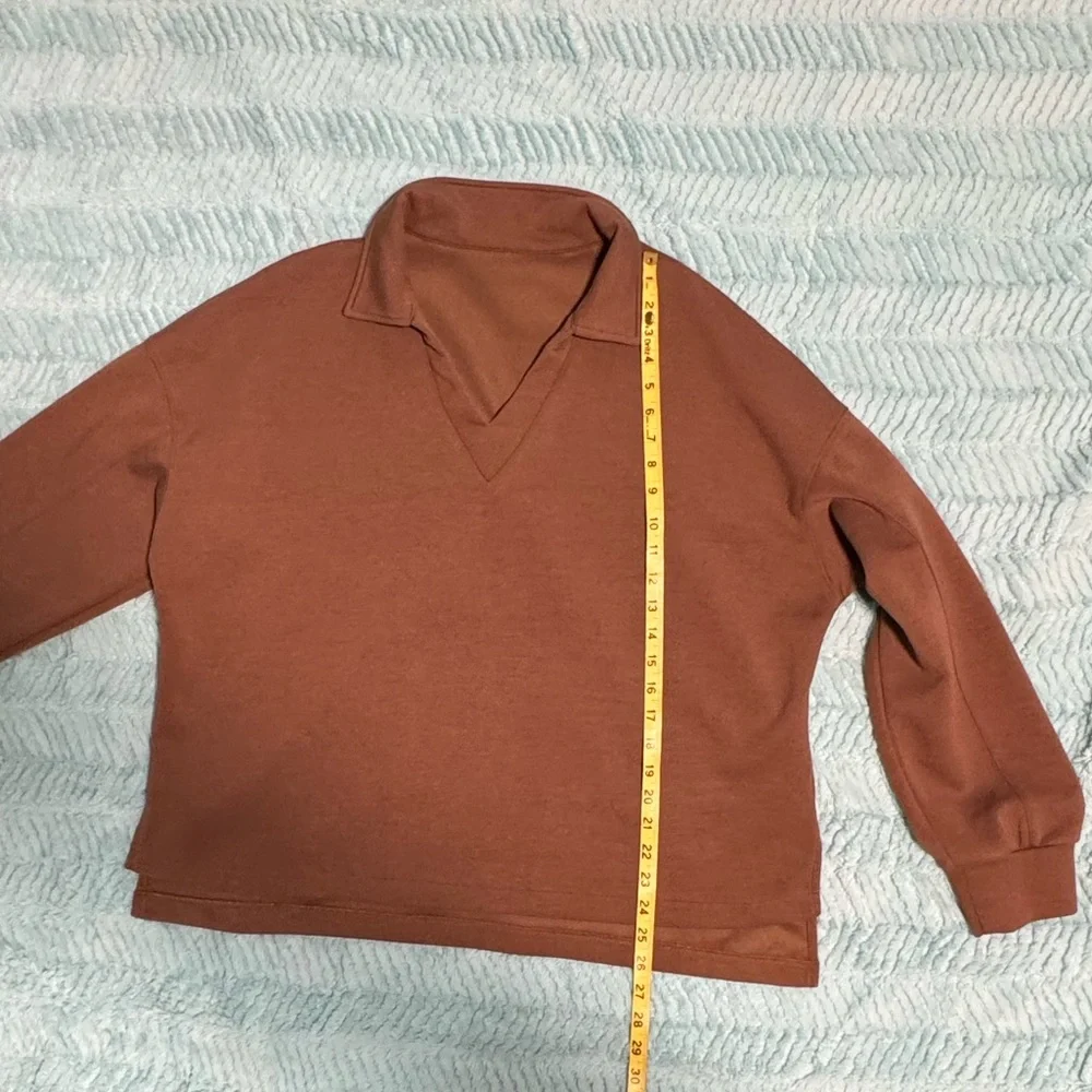 EVALESS Two Piece Women Lounge Set in Coffee 2X - Picture 12 of 16